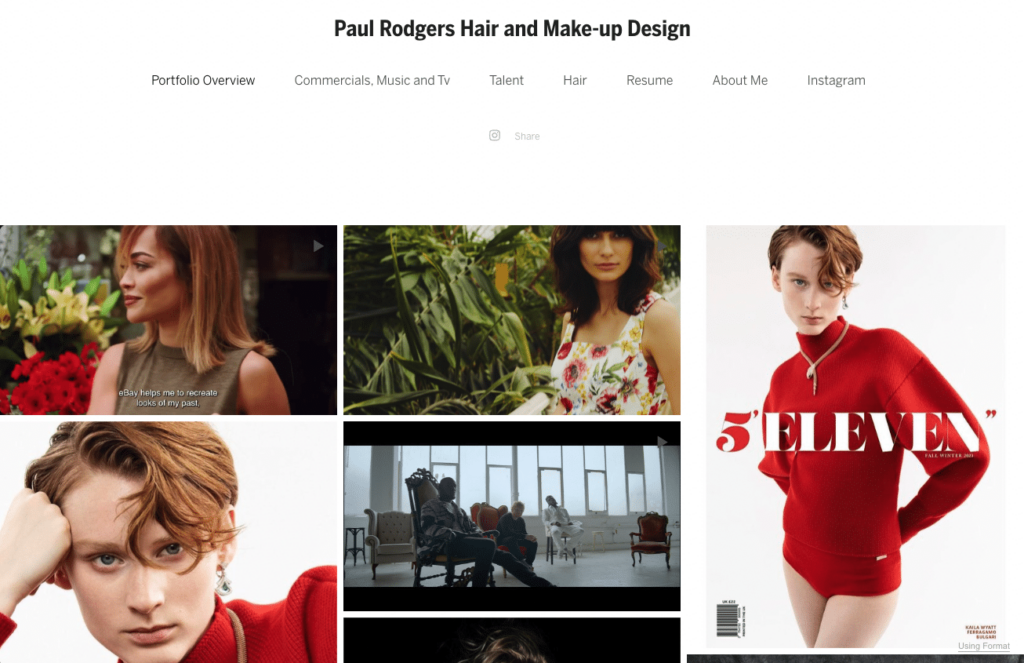 Paul Rodgers Makeup Artist Portfolio